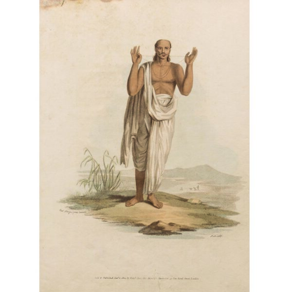 AN OORIA OR ORISSA BRAHMUN, OFFERING HIS DEVOTIONS TO THE SUN